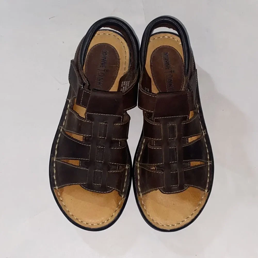 MINNETONKA LEATHER UPPER SHOES SIZE 8N